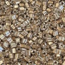 Toho Triangle 8/0 989 Gold Lined Crystal
