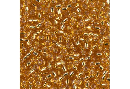 Margele de nisip Miyuki 8/0 0004 Silverlined Dark Gold