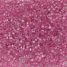 Delica Hexcut 11/0 DBC0902 Sparkle Rose Lined Crystal