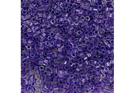 Delica Hexcut 11/0 DBC0906 Sparkle Purple Lined