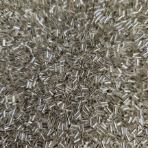 Miyuki Bugle 3mm 0001 Crystal Silver Lined