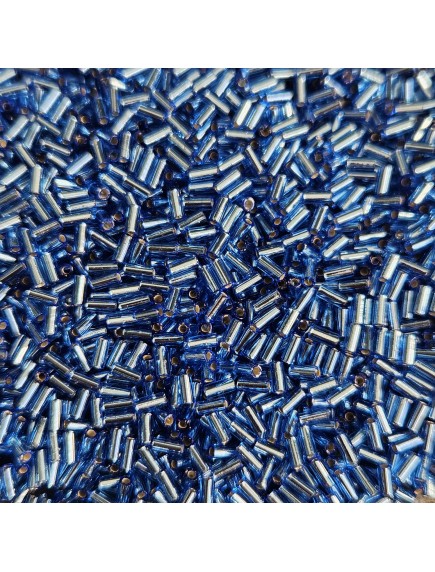 Miyuki Bugle 3mm 0019 Silver Lined Sapphire