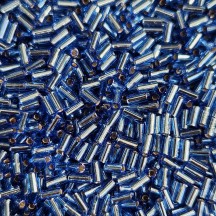 Miyuki Bugle 3mm 0019 Silver Lined Sapphire