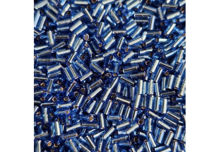 Miyuki Bugle 3mm 0019 Silver Lined Sapphire