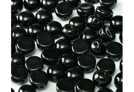 2-hole Cabochon 6 mm 23980 Jet 2-hole Cabochon 6 mm 23980 Jet