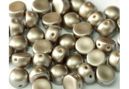 2-hole Cabochon 6 mm 25005/02010 Alabaster Pastel Lt. Brown