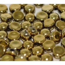 2-hole Cabochon 6 mm 26440/00030 Crystal Amber Full