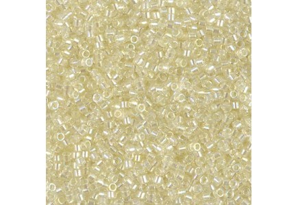 Delica 11/0 DB1676 Transparent Pale Yellow AB