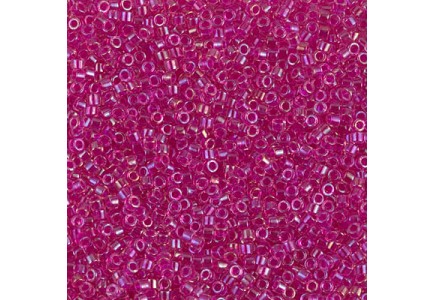 Delica 11/0 DB1743 Hot Pink Lined Crystal AB