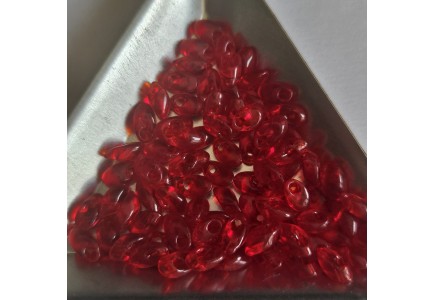 Miyuki long Magatama 4x7mm 0140 Transparent Light Red