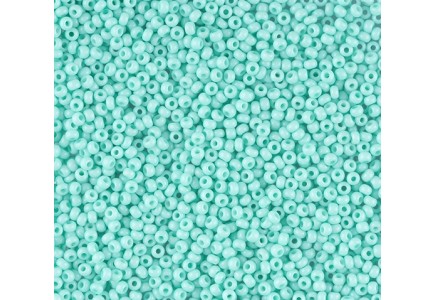 50 gr *Preciosa 10/0 19001/03164 Green Dyed Chalkwhite