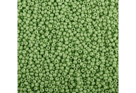 50gr Preciosa 11/0 03654/19001 Green Dyed Chalkwhite 50gr Preciosa 11/0 03654/19001 Green Dyed Chalkwhite