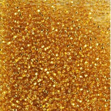 50gr Preciosa 11/0 19001/17070 Silverlined Topaz 50gr Preciosa 11/0 19001/17070 Silverlined Topaz