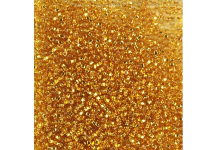 50gr Preciosa 11/0 19001/17070 Silverlined Topaz 50gr Preciosa 11/0 19001/17070 Silverlined Topaz