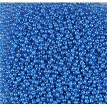 50gr Preciosa 10/0 19001/17136 Blue Dyed Alabaster Lustered