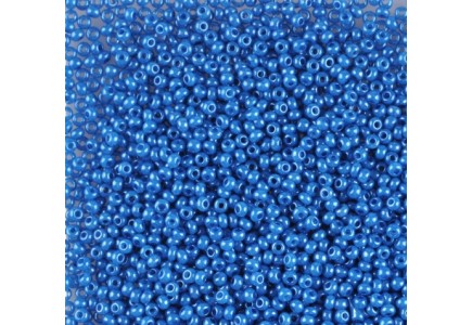 50gr Preciosa 10/0 19001/17136 Blue Dyed Alabaster Lustered