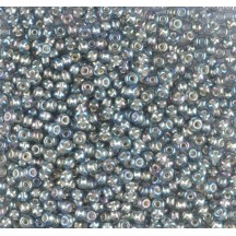 50gr Preciosa 10/0 19001/47019 Transp Gray Silver Lined Rainbow