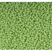 50gr Preciosa 10/0 19001/54410 Op Light Green Rainbow