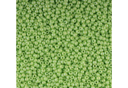50gr Preciosa 10/0 19001/54410 Op Light Green Rainbow