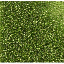 50gr Preciosa 8/0 29001/57430 Silverlined Lt Green