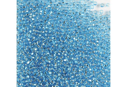 50gr Preciosa 10/0 19001/67030 Aquamarine Silver Lined
