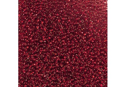 50gr Preciosa 11/0 19001/97090 Silver Line Red 50gr Preciosa 11/0 19001/97090 Silver Line Red