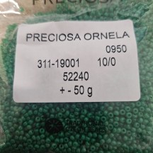 50 gr Preciosa 10/0 19001/52240 Alabaster Green