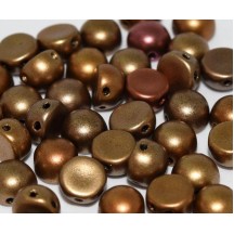 2-hole Cabochon 6 mm 01610 Metallic Mix