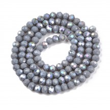 Rondele sticla 4x3mm Gray AB