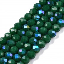 Rondele Sticla 4x3mm Green AB