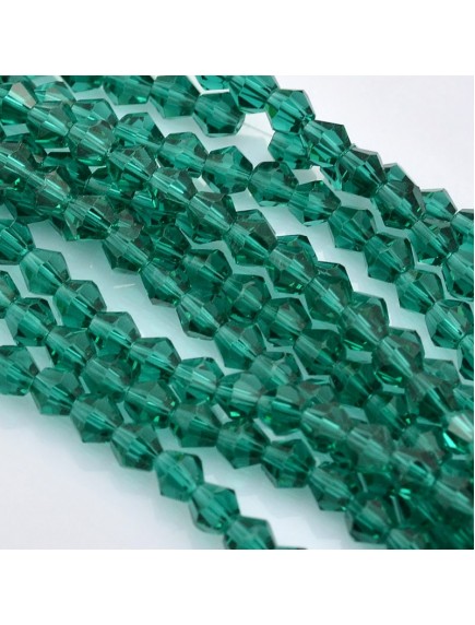 Biconice Sticla 3x3mm Teal
