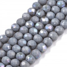 Rondele sticla 4x3mm Gray AB