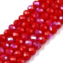 Rondele Sticla 4X3mm Crimson AB