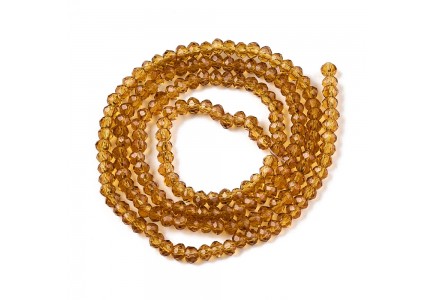 Rondele Sticla 2.3x2mm Goldenrod