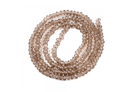 Rondele Sticla 2,3x2mm Tan