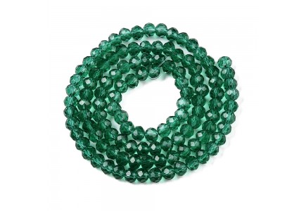 Rondele Sticla 2.3x2mm Sea Green