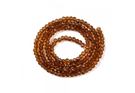 Rondele Sticla 2.3x2mm Dark Goldenrod