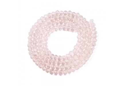 Rondele Sticla 2.3x2mm Pink