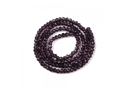 Rondele sticla 2.3x2mm Purple