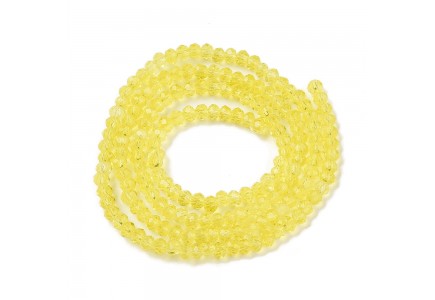Rondele Sticla 2.3x2mm Yellow
