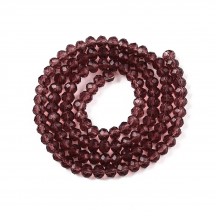 Rondele Sticla 4x3mm Coconut Brown Rondele Sticla 4x3mm Coconut Brown