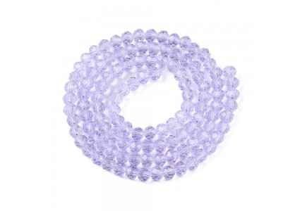 Rondele Sticla 4x3mm Lilac