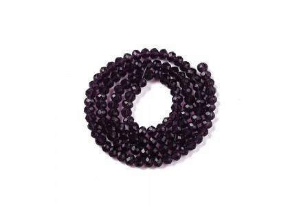 Rondele Sticla 4x3mm Purple