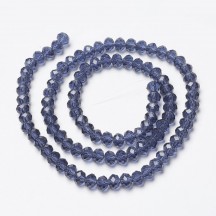 Rondele Sticla 4x3mm Slate Blue Rondele Sticla 4x3mm Slate Blue