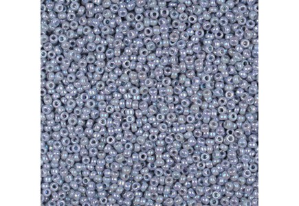 Margele de nisip Miyuki 15/0 0489 Pearl Gray AB Margele de nisip Miyuki 15/0 0489 Pearl Gray AB