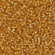 Margele de nisip Miyuki 11/0 0004 Silver Lined Dark Gold Margele de nisip Miyuki 11/0 0004 Silver Lined Dark Gold