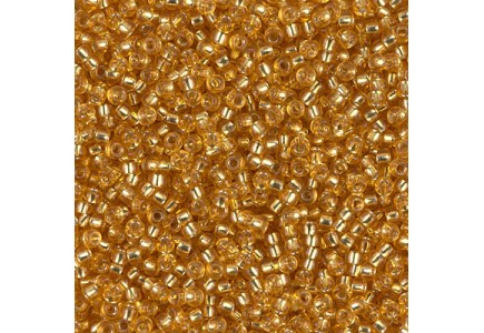 Margele de nisip Miyuki 11/0 0004 Silver Lined Dark Gold