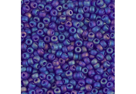 Margele de nisip Miyuki 8/0 0151FR Matte Transp Cobalt AB Margele de nisip Miyuki 8/0 0151FR Matte Transp Cobalt AB