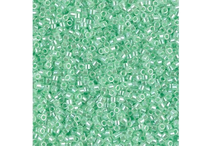 Delica 10/0 DB100237 Lined Crystal Lt. Green Luster Delica 10/0 DB100237 Lined Crystal Lt. Green Luster