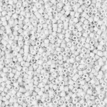 Delica 11/0 DB0750 Opaque Matted White